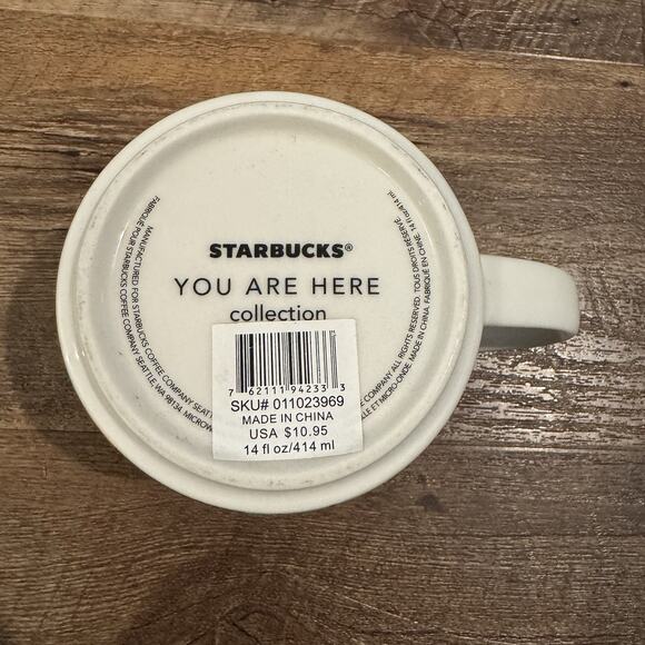 Starbucks You Are Here Collection SAN ANTONIO 14oz Coffee Mug Texas Alamo READ - Picture 6 of 8